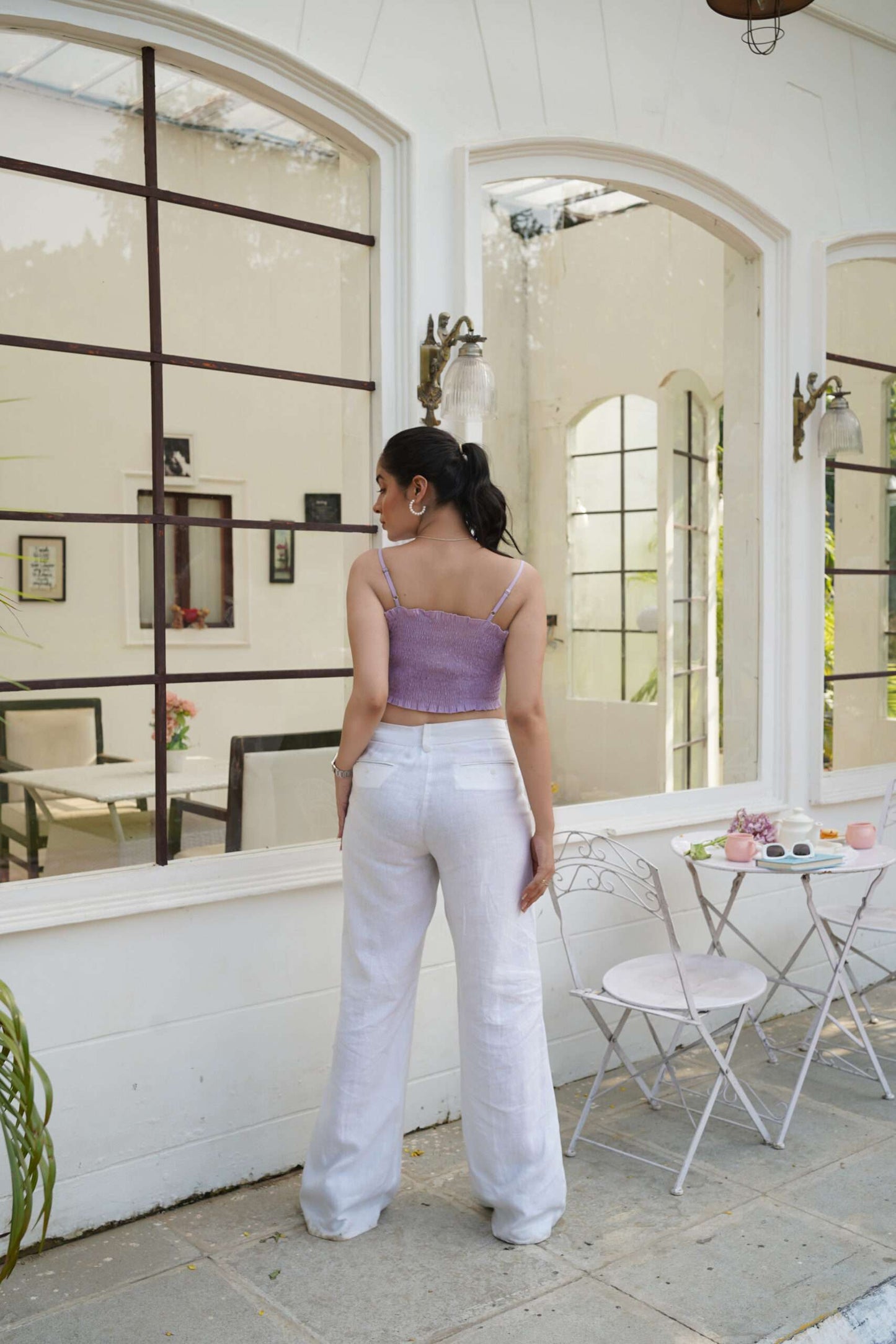 Lavender Crop Top