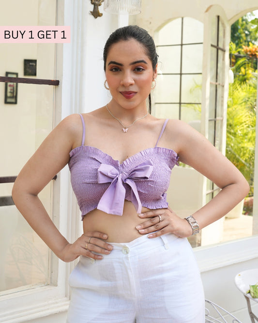 Lavender Crop Top