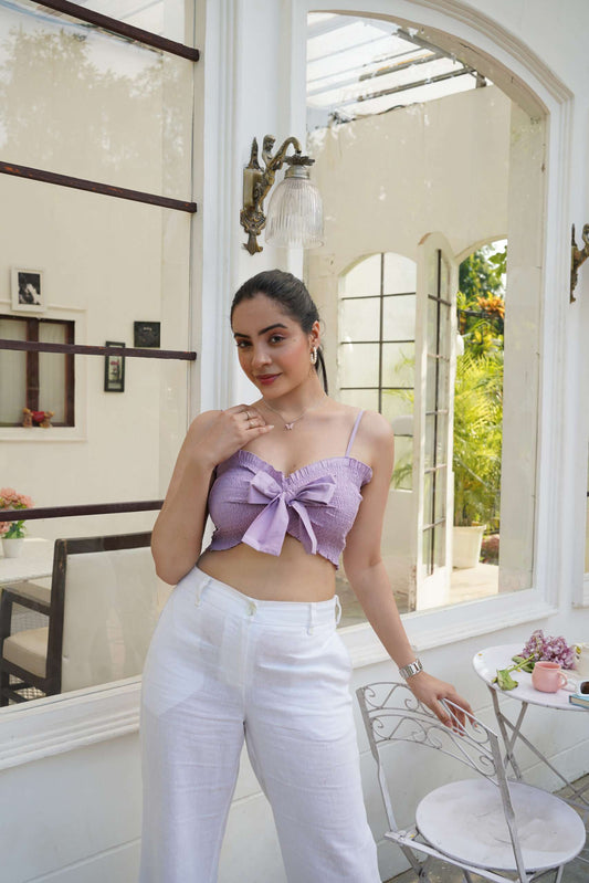 Lavender Crop Top