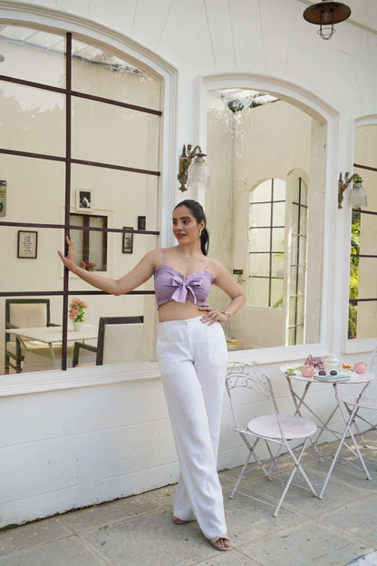 Lavender Crop Top
