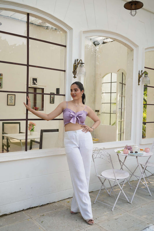 Lavender Crop Top